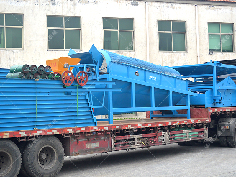 86雙級粉碎機生產線發貨圖片_發往廣西百色_破碎篩分金礦石